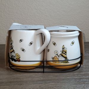 Heartland Hive Gnome Honeybees Sugar and Creamer